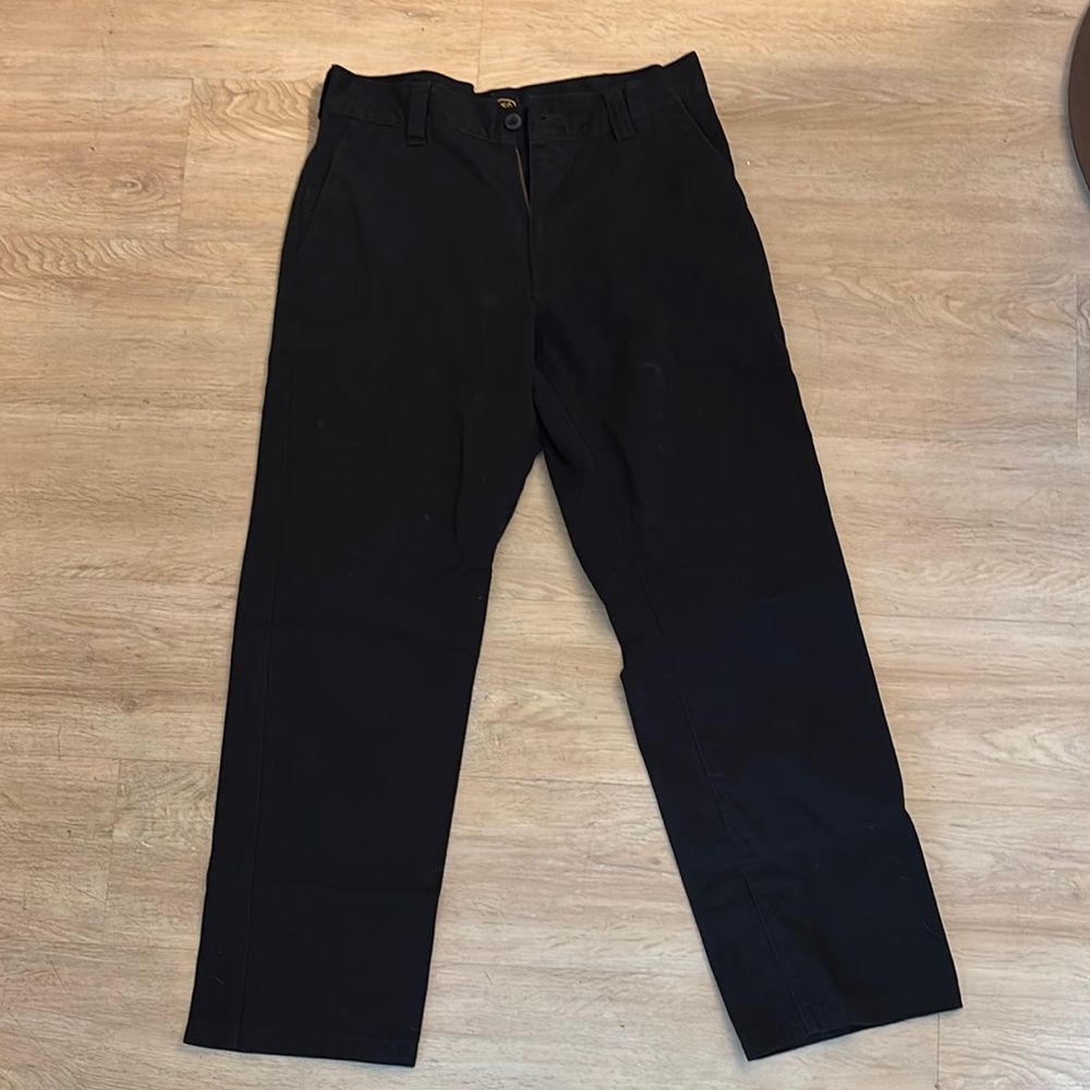RVCA Black Chinos Classic Straight Leg